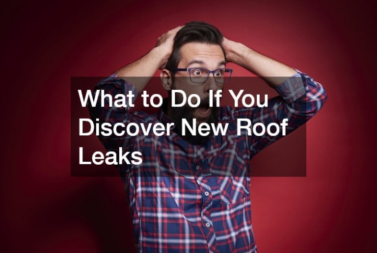 What to Do If You Discover New Roof Leaks