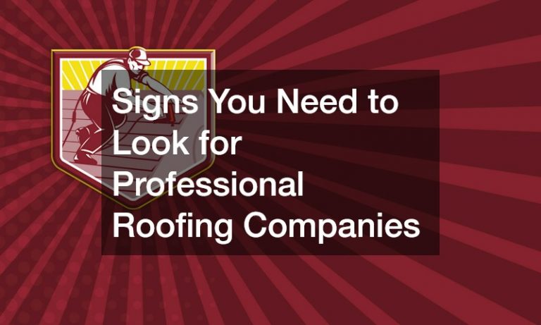 Signs You Need to Look for Professional Roofing Companies
